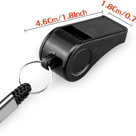 Amazon Cross-Border Best-Selling Referee Neck Whistle, Survival Whistle, Black Whistle, Abs Thickened Whistle