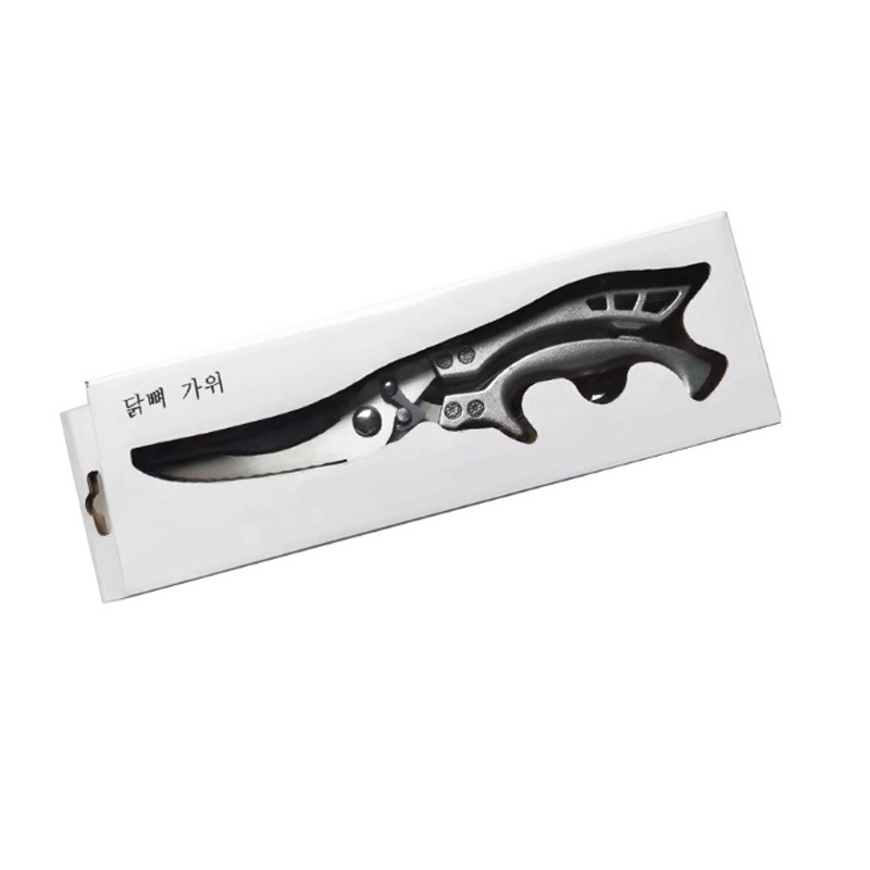 Tijeras de hueso de pollo afiladas fuertes Tijeras de hueso de pescado de acero inoxidable para romper huesos Tijeras de cocina con mango de aluminio Tijeras multifuncionales para el hogar