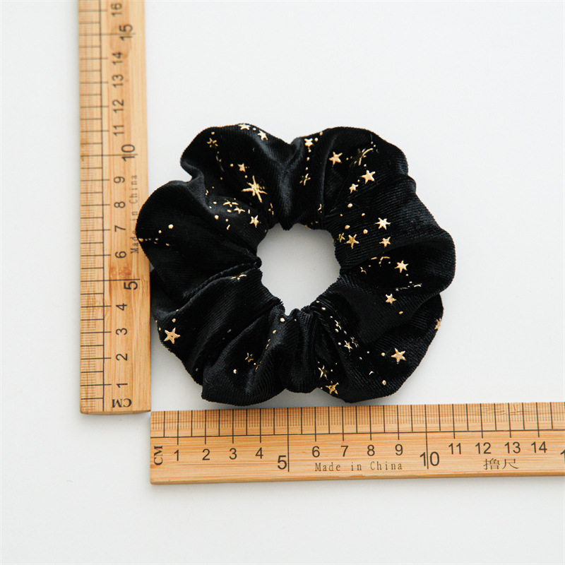 30g Weight Hair Tie Hair Accessories Type 1 Piece Quantity Holiday, Festival Occasion Flannel Material Star Pattern Women's Gender Simple Style, Classic Style Style Women's Simple Style Classic Style Star Flannel Hair Tie 7