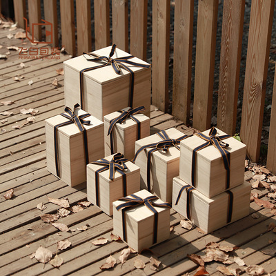 Phnom Penh Blue Ribbon Bayonet Paulownia box Japanese dark-red enameled pottery teapot tea set Ceramics Gift box Storage Packaging box customized