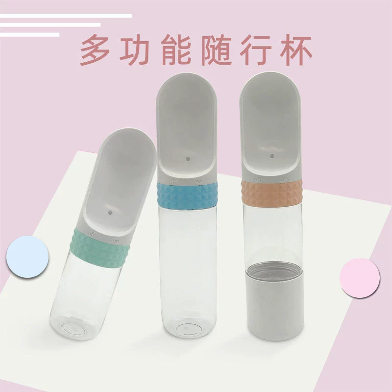 Собака чашка воды домашнее животное выйти сопровождающие чашку бутылка питьевой воды портативный собака Прогулка Многофункциональный Открытый питьевой воды еда Кубок можно повесить