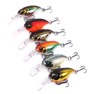 Factory wholesale 5g/3.8cm Luya bait Griffin floating water little fat ABS hard bait water surface is Black King Kong with tongue plate