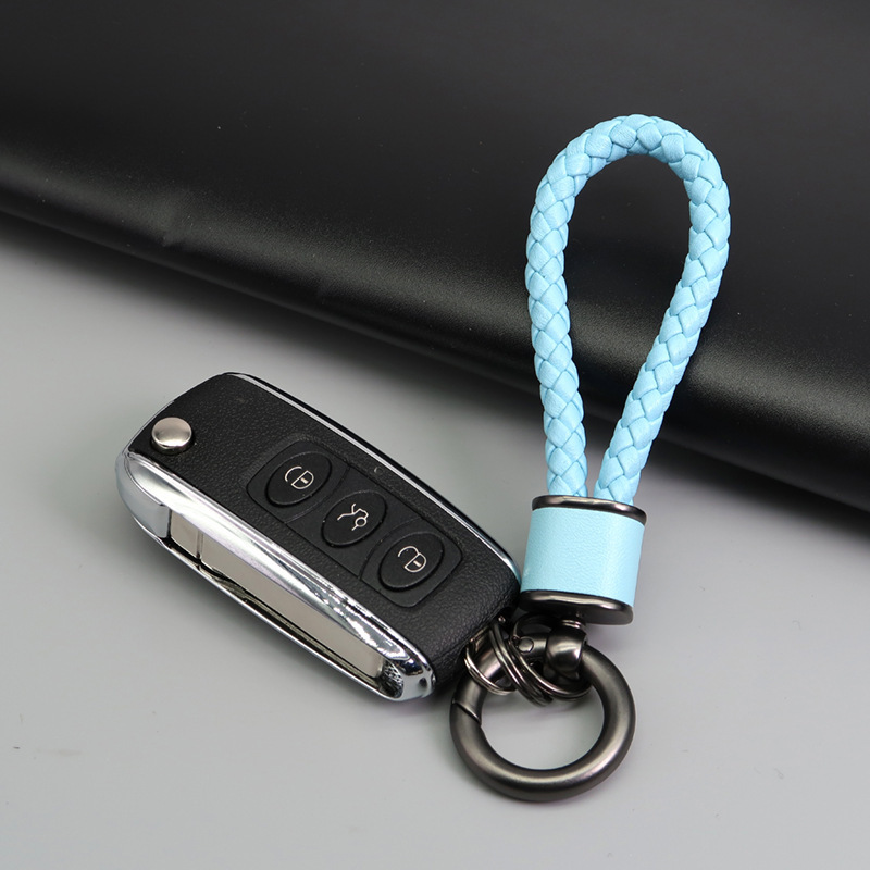 かわいいinsネットの赤い車のキーホルダーのペンダントのアイデアの韓国版のカバンのペンダントの編み物の革紐のキーチェーンの卸売り|undefined