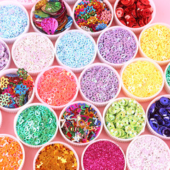 Flourish glitter powder bright powder shimmer powder sparkling powder kindergarten craft materials children DIY painting dazzling colors