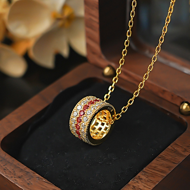 necklace with zircon
