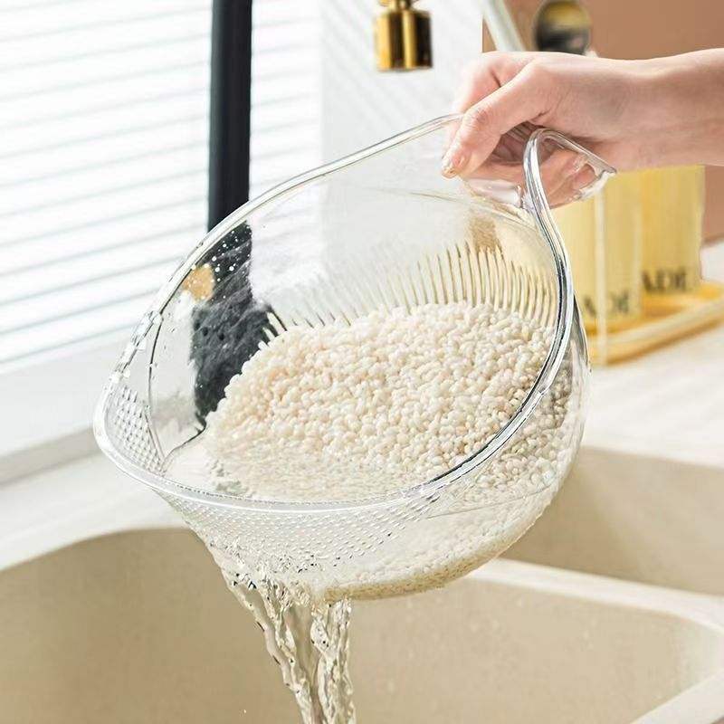 New Kitchen Rice Washing Tool, Rice Washing Sieve, Rice Washing Basin, Draining Basket, Multifunctional Household Vegetable Washing and Fruit Washing Basin New Kitchen Rice Washing Tool, Rice Washing Sieve, Rice Washing Basin, Draining Basket, Multifunctional Household Vegetable Washing and Fruit Washing Basin