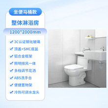 整体卫浴一体式整体卫浴淋浴房洗澡房卫生间成品卫浴间