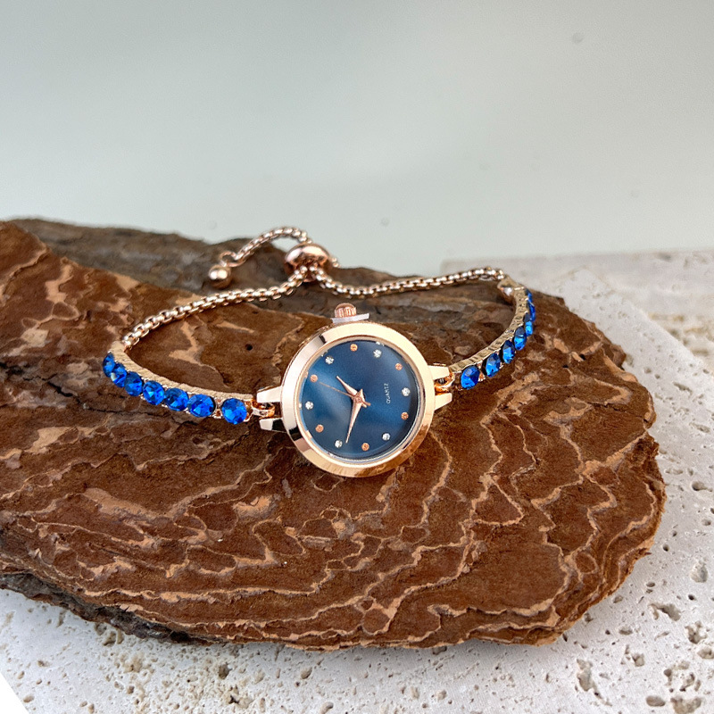 Women's Quartz Watch Colorful Diamonds Bracelet Style Elegant_voghion.com