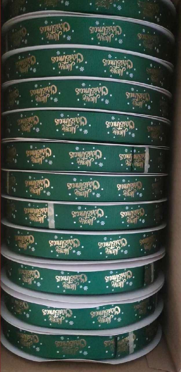 En stock venta al por mayor 2,2 borde dorado cinta regalo de cumpleaños pastel embalaje cinta arco flor regalo