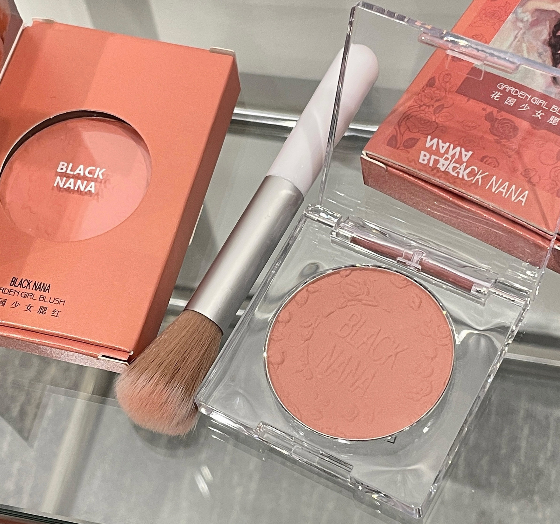 BLACK NANA Garden Girl Blush Natural Nude Makeup Highlight Brightening Blush Palette Affordable Student Cross-border Wholesale undefined