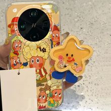 适用oppofindx8ultra手机壳卡通可爱OPPOfindx7爆炸发型星星人