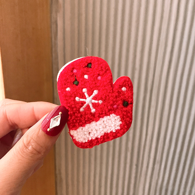 Christmas Hairpin Cute Cartoon Wool Bb Clip Christmas Hairpin display picture 8