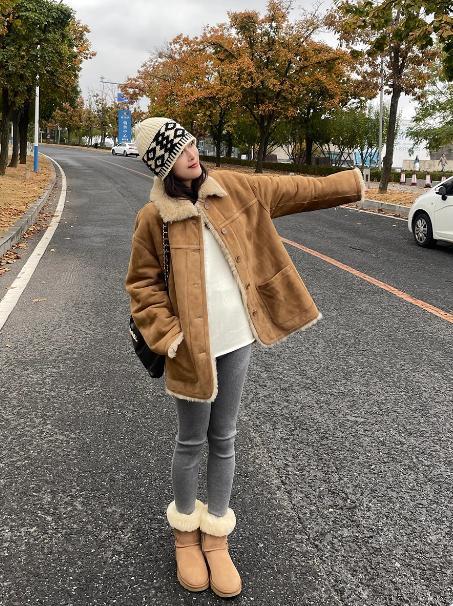 中长款羊毛汉南洞双面穿A级绒面皮毛一体皮草外套女2025冬季新款|undefined