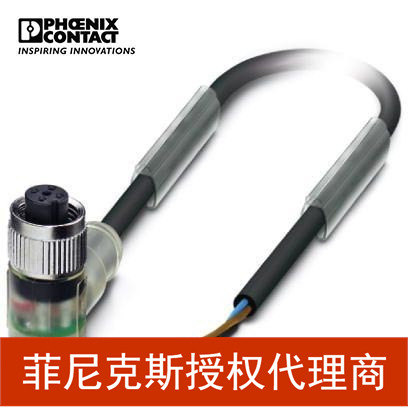 菲尼克斯传感器/执行器电缆SAC-3P- 5,0-PUR/M12FR-2L B-1668276