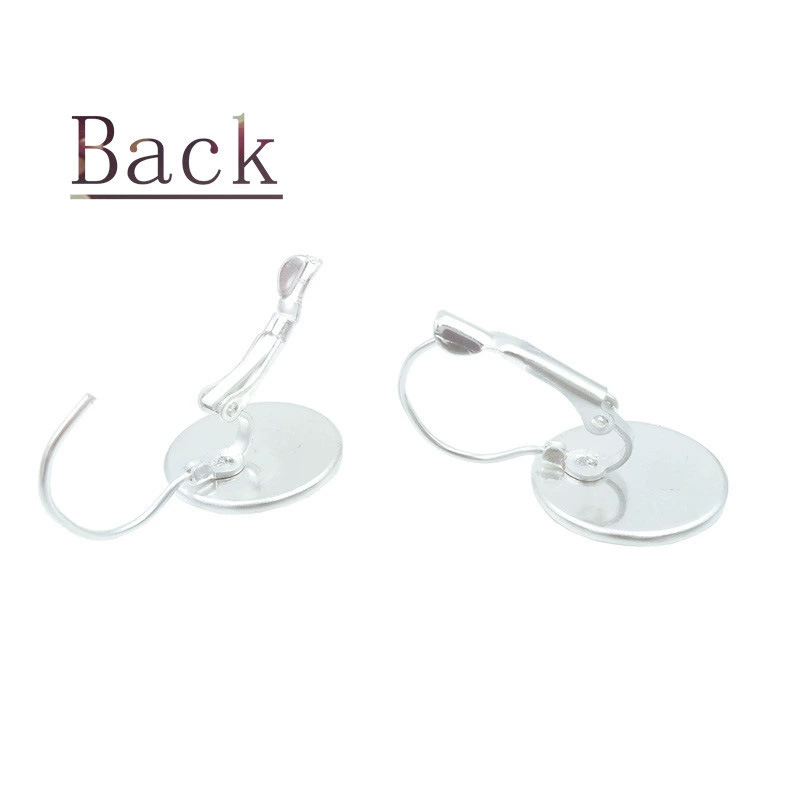 Glass silver earrings, Italy, France, french style