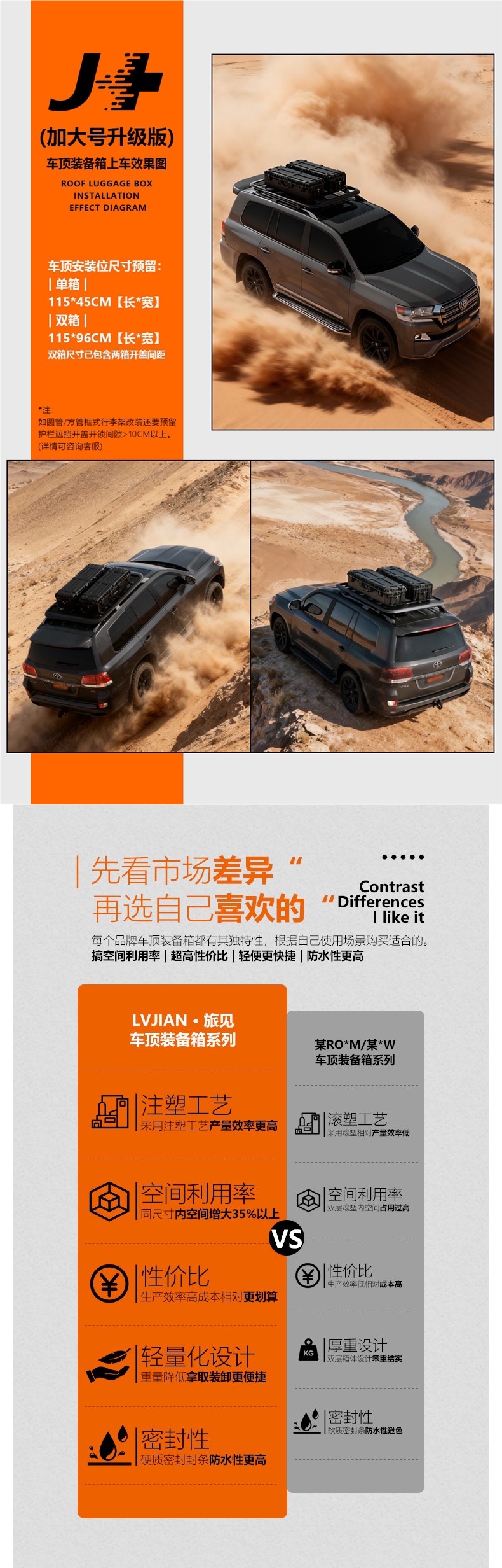 Car roof luggage box, roof equipment box, travel box, waterproof roof box, vehicle storage box, roof expansion box