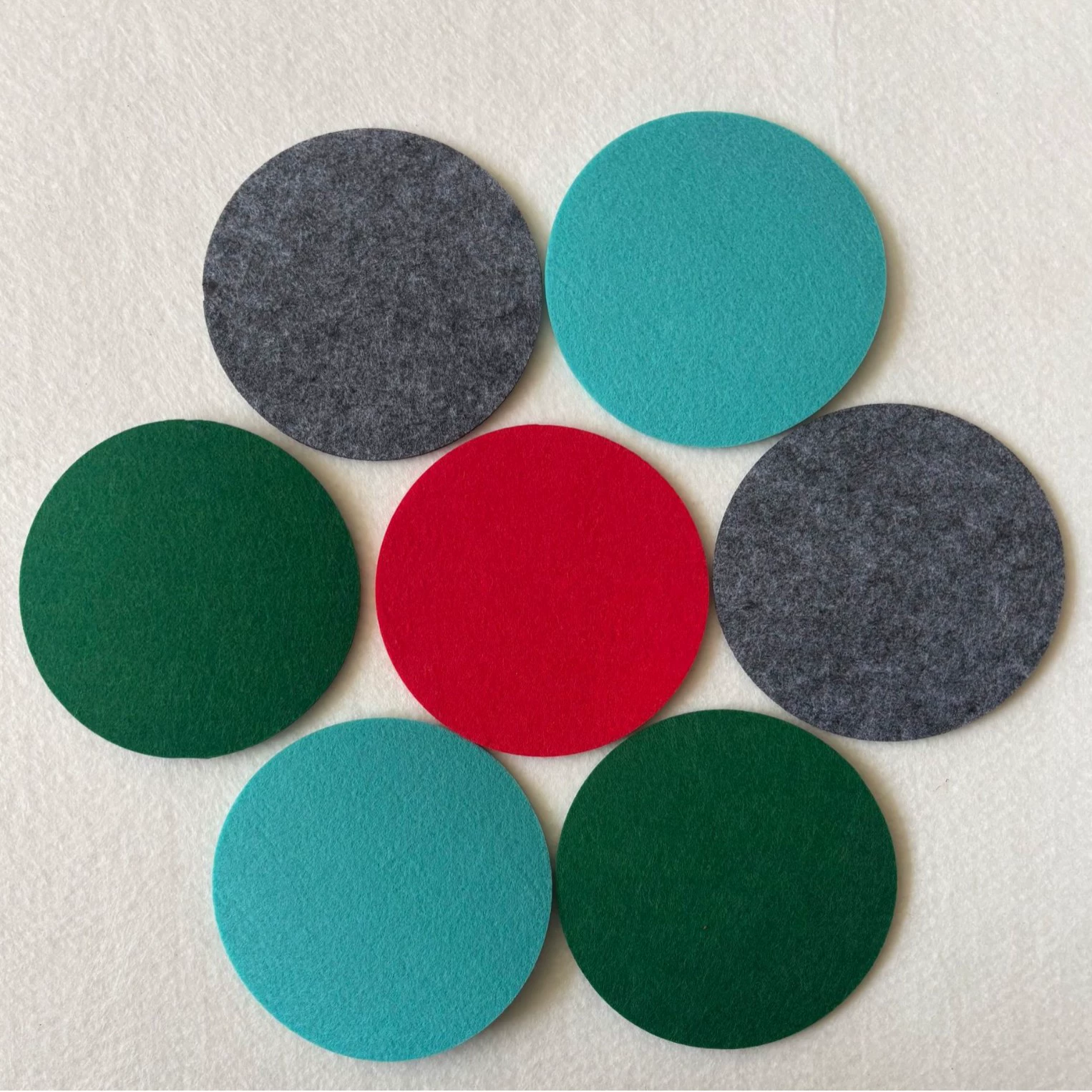 Креативные круглые впитывающие коврики для горшков для здоровья, чайные коврики, фетровые подставки различных размеров.