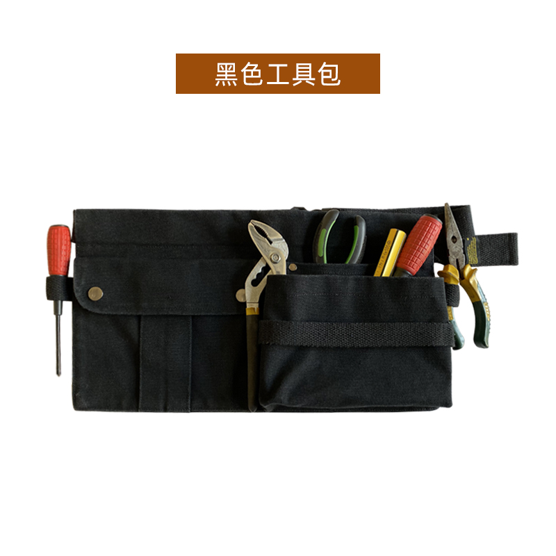 Lienzo engrosamiento construcción carpintería especial cinturón resistente al desgaste bolsillo de cintura multifuncional juego de almacenamiento de peluquero