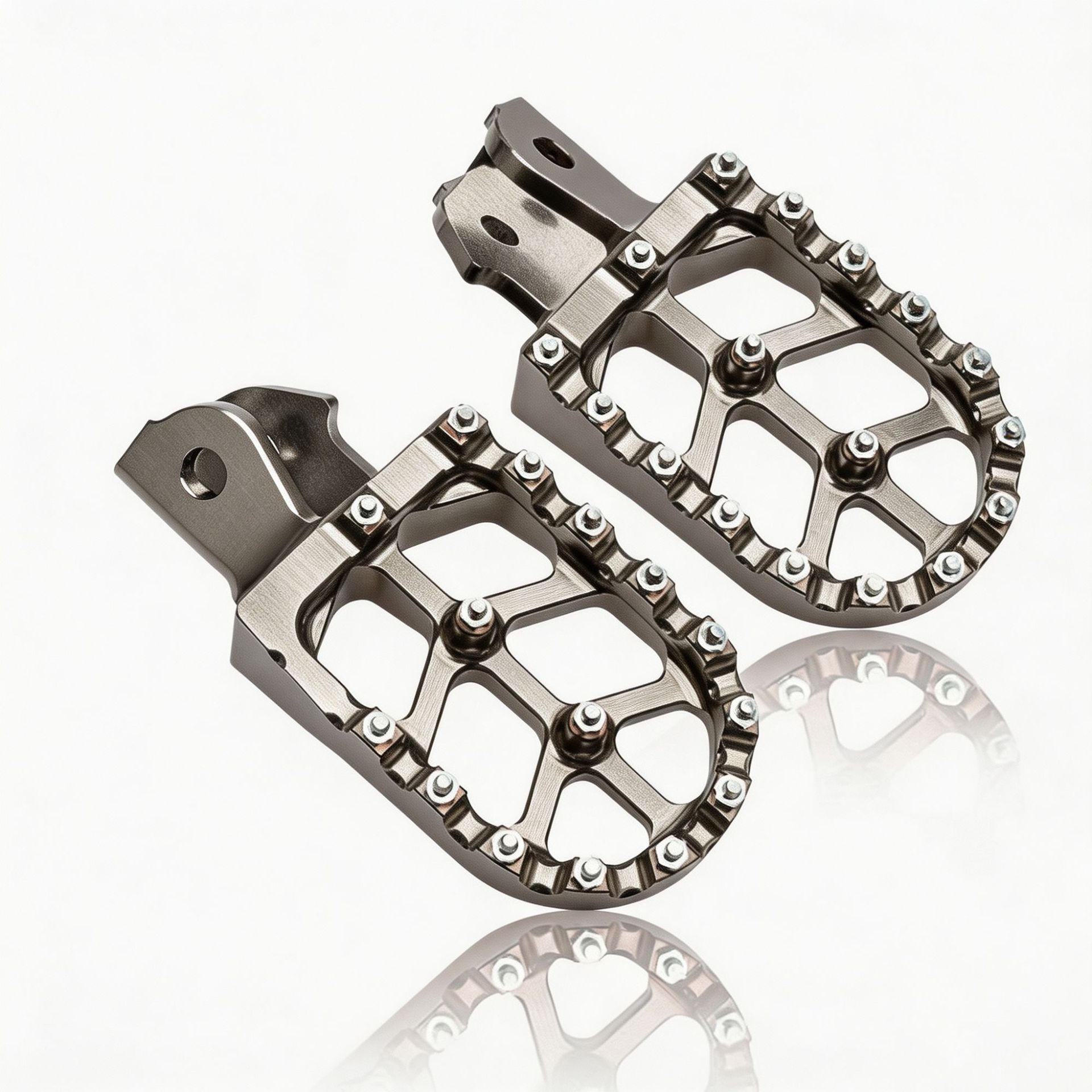Motorcycle Off-Road Vehicle Cnc Modified Parts, Colorful Aluminum Alloy Round Front and Rear Footrests, Universal Parts for Cross-Border Trade