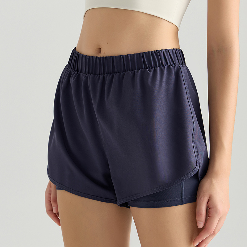 Shorts Deportivos Weiman Dos en Uno para Mujer con Bolsillos para Teléfono, Antiexposición, Tres Cuartos de Largo, Shorts de Yoga para Verano