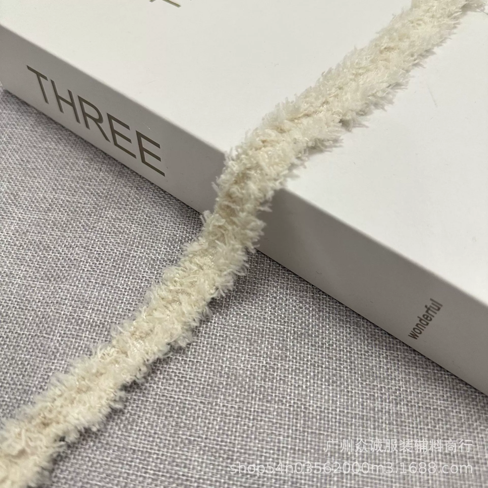 Демисезонный одно-сторонний двусторонний аксессуар, лента, 2 см, стиль Chanel, ручная работа