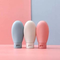 Travel partition bottle portable cosmetic shampoo bottle squeeze face wash lotion silicone empty bottle