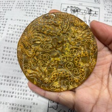 直播供货古玩仿古做旧岫玉高古玉四神兽玉摆件工