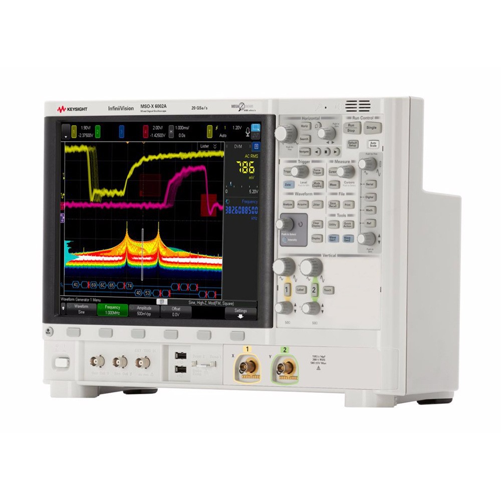 二手是德科技MSOX6002A 示波器 1GHz至6GHz 2个模拟通道16个数字
