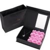 Black box+medium powder flower+handbag