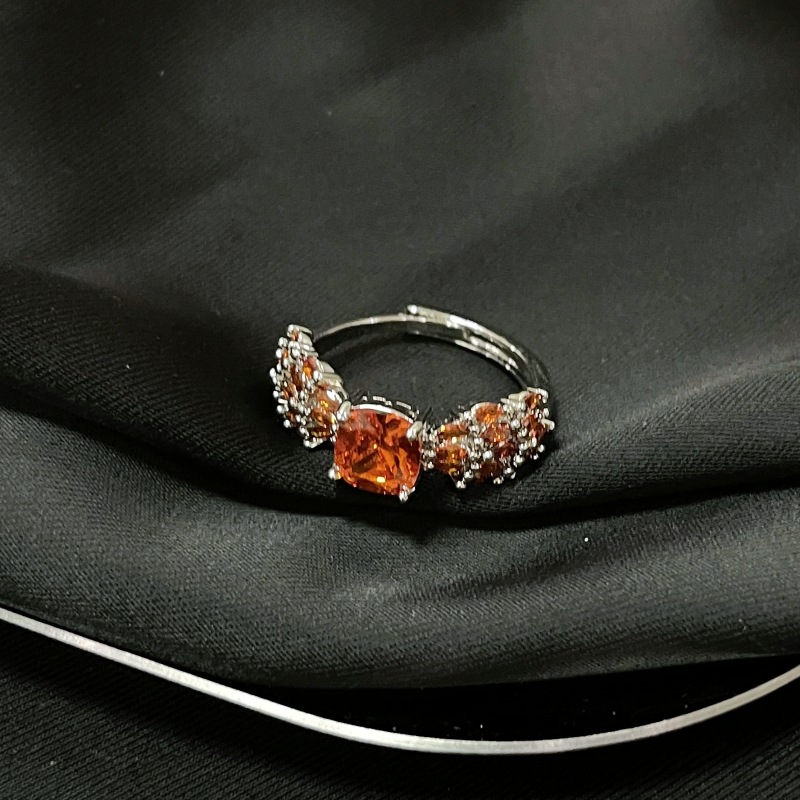 7g Weight Zircon Inlay Material Rings Classification Adjustable Ring Size 1 Piece Quantity Daily Occasion Copper Material Geometric Pattern All Seasons Season Women's Gender Inlay Design IG Style, Shiny Style Wholesale Jewelry IG Style Shiny Geometric Copper Zircon Inlay Rings 3