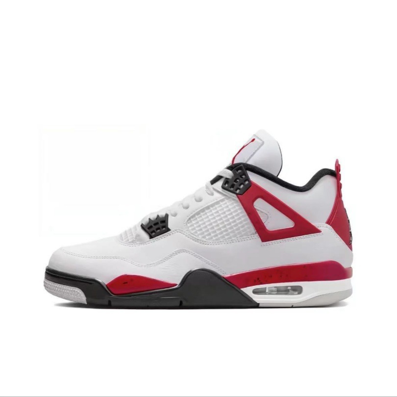 Zapatos de baloncesto de cuero AJ4 de alta calidad originales elevados para hombres y mujeres casuales Joe4 zapatos deportivos directos de fábrica