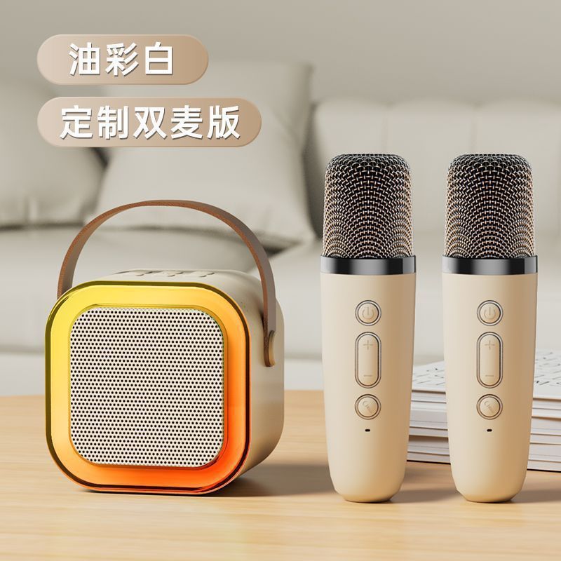 K 12スピーカーk 52 bluetoothオーディオ屋外ポータブルスピーカーk歌娯楽無線マイク家庭KTVオーディオ|undefined