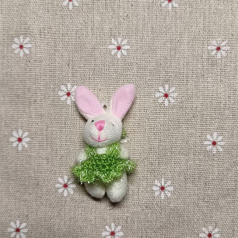 4.5cm 베어 토끼는 녹색 울 스커트 (토끼 판매하지 않음) 만 판매합니다.