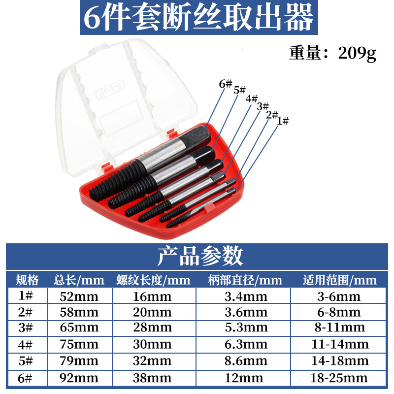 수도꼭지 삼각형 밸브 깨진 수도관 깨진 와이어 추출 장치 슬라이딩 나사 깨진 나사 깨진 나사 추출 장치