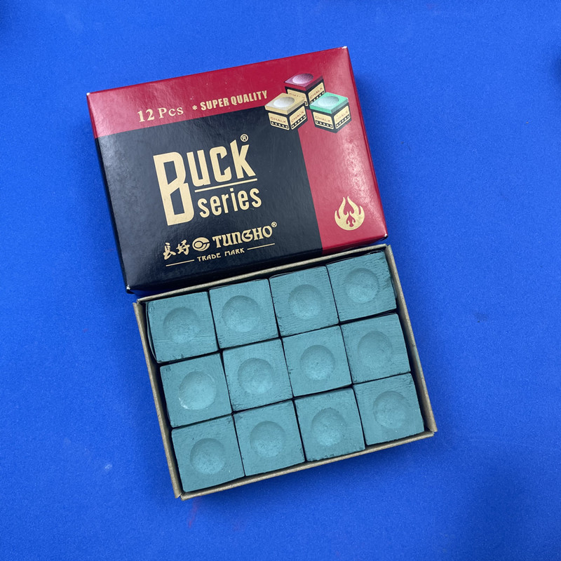 Grado A billar pistola polvo billar polvo de limpieza varilla billar chocolate en polvo azul aceitoso caja grande chocolate en polvo billar suministros accesorios