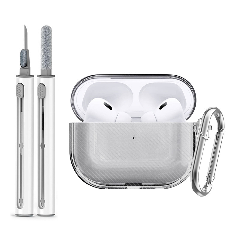 适用苹果AirPods Pro3透明TPU耳机保护壳 透明airpodspro3耳机壳|undefined