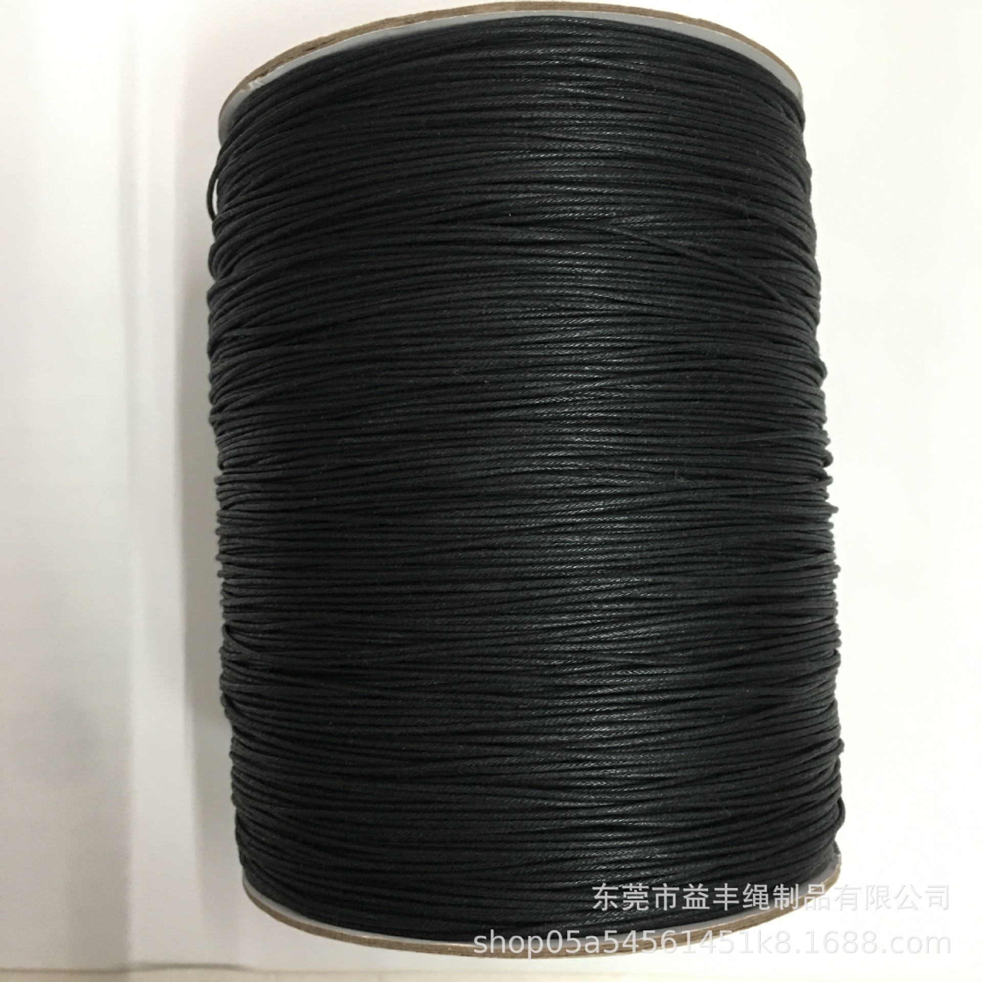 环保黑色包芯棉绳耐磨服装吊牌绳DIY手工编织手链项链多规格批发