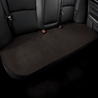 Four Seasons Pad: rear seat cushion, green car - dark-brown-rear-seat-high-quality-suede-leather-all-season-temperature-control-default-item