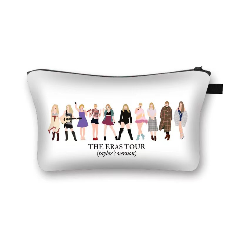 Amazon estilo caliente Taylor Swift bolsa de cosméticos bolsa de almacenamiento de gran capacidad bolsa de mano de moda con estampado femenino de moho