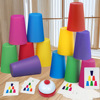 Olympic quick stack intellectual cognitive interactive board game for kindergarten, toy, early education, color perception, for children and parents