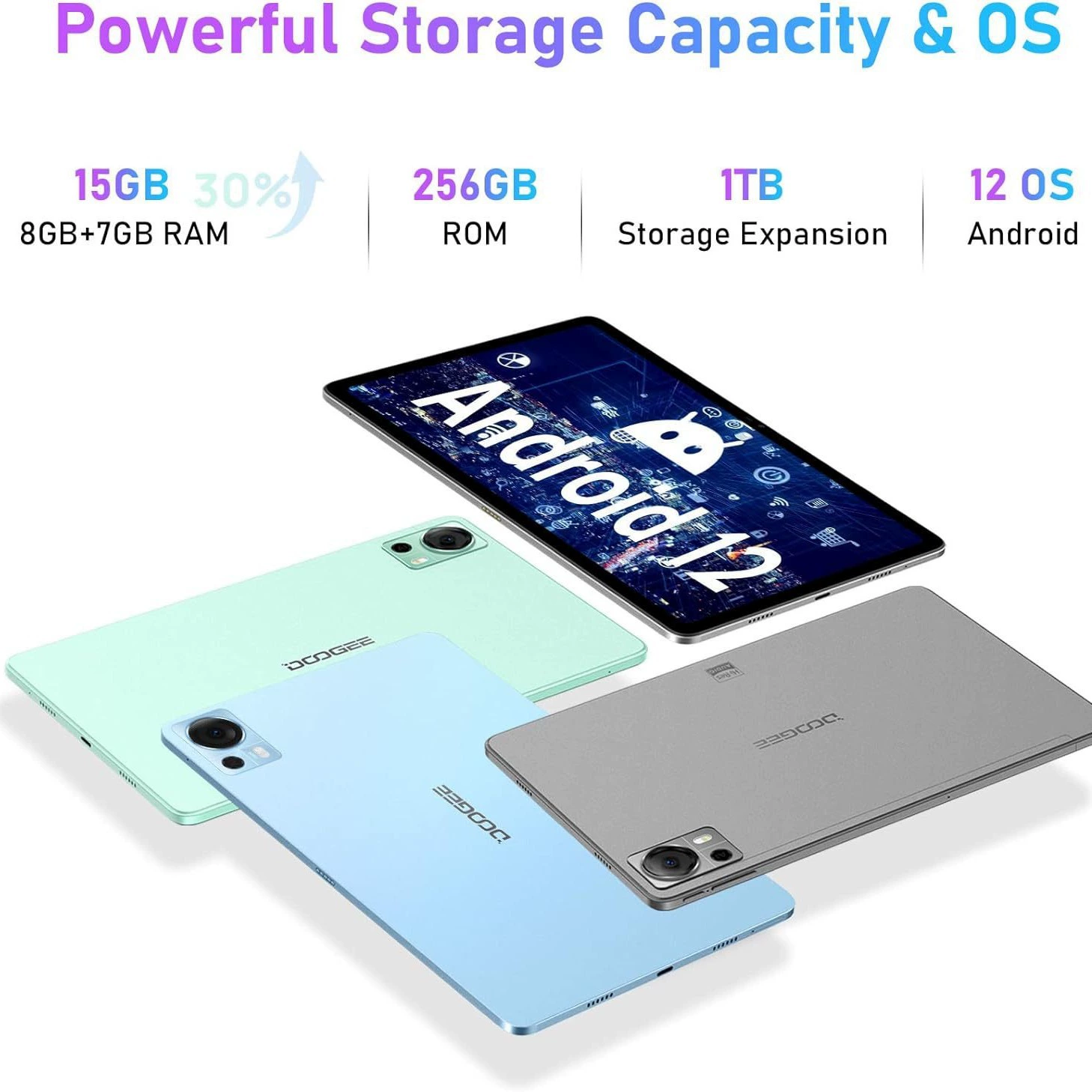 Doogee Android планшет T20, 10,4 дюйма, Android 12, планшет