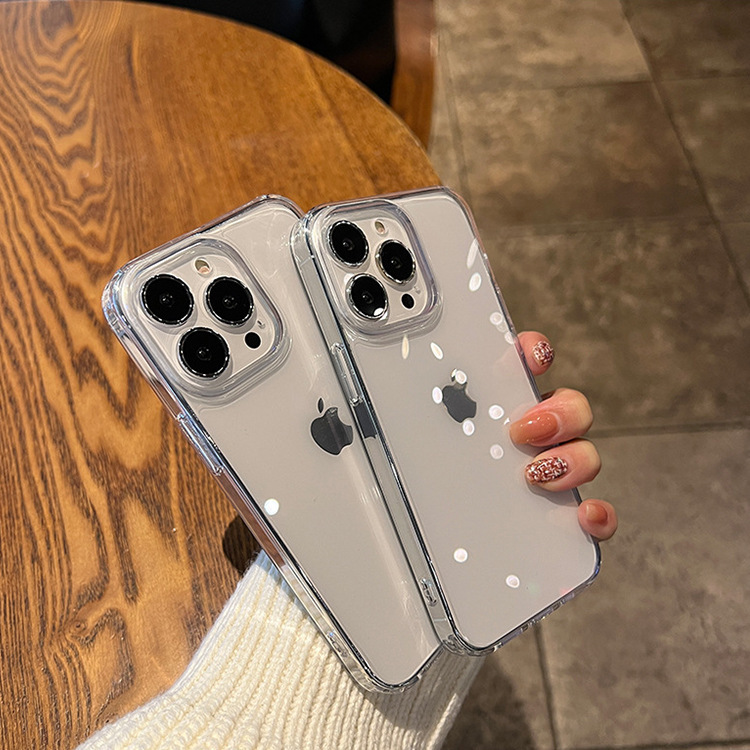Apple 17 Phone Case Transparent 15Promax Non-Yellowing 14 Acrylic 13 Hard iPhone Protective Case 16 Wholesale