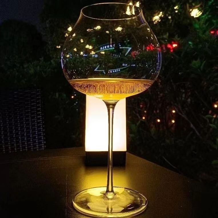 Vidrio de vino tinto vidrio de cristal hecho a mano Borgoña vino blanco taza Copa taza grande hogar pierna delgada Luz