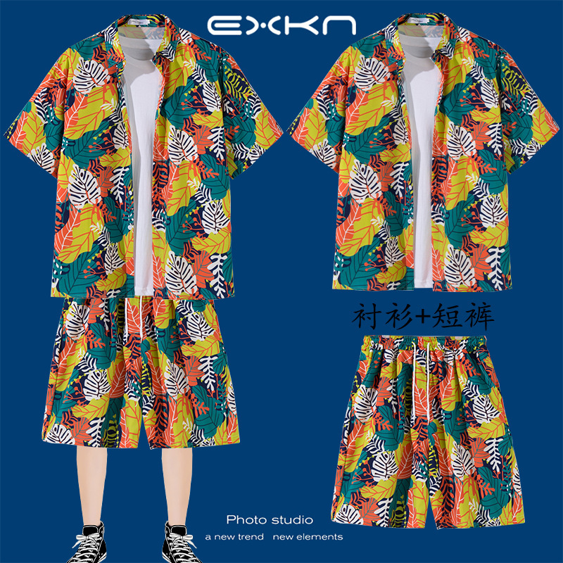 2135 빨간색 정장 (셔츠 + 반바지)