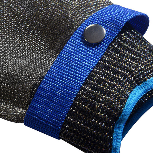 Anti-cut gloves Stainless steel grade 5 steel wire plus PE steel ring iron gloves Anti-cut metal slaughtering repair carpentry