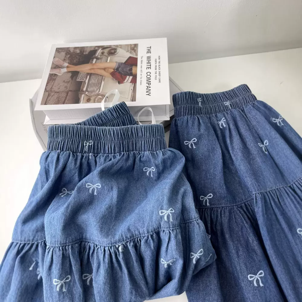 牛仔裙女新款时尚潮流25春夏减龄蓬蓬a字短裙显瘦高腰半身裙5205