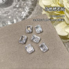 Zirconium, crystal with butterfly, jewelry, transparent nail decoration, fake nails, wholesale