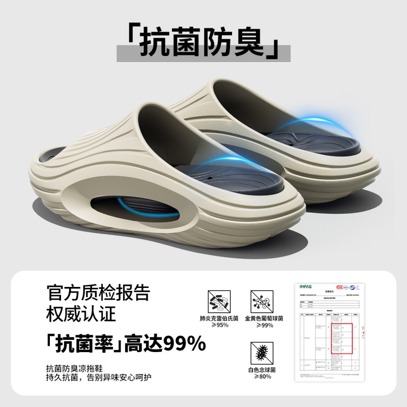 Lidani Couple Antibacterial Slippers Men's Sports Style Summer Trendy Brand 2025 Beach Outdoor Arch Support Slippers for Women