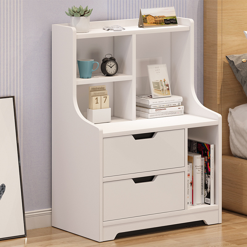 Bedside table shelf simple modern bedroom storage cabinet Nordic multifunctional storage cabinet simple bedside small cabinet