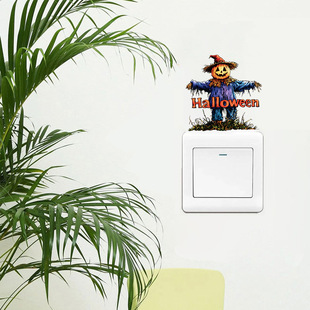 Cross-Border Hot-Selling Halloween Switch Stickers, Wall Stickers, Switch Decorations, Factory Direct Sales, Waterproof and Durable